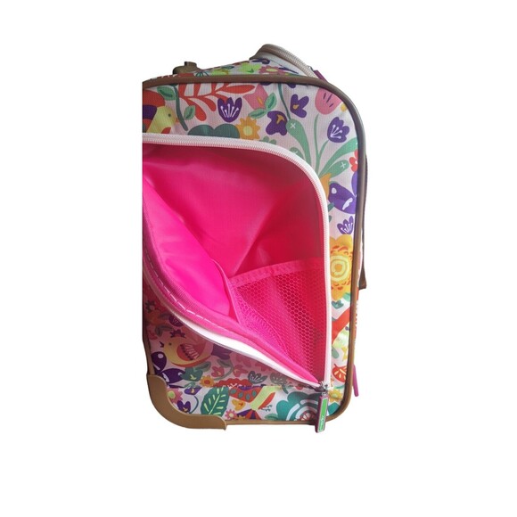 Lily Bloom Floral Wheeled Travel Suitcase Under Seat Carry on Overhead - Picture 8 of 15